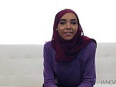 teeny-weeny muslim teen gets a beamy sinister flannel